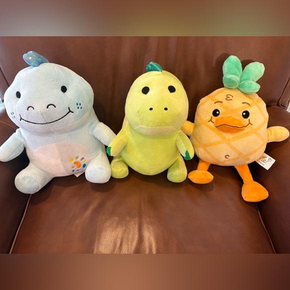 Moriah Elizabeth Large Plush Pickle, Derp, & Georgie Set Of 3, 10 Inch 11 Inch - Picture 1 of 11